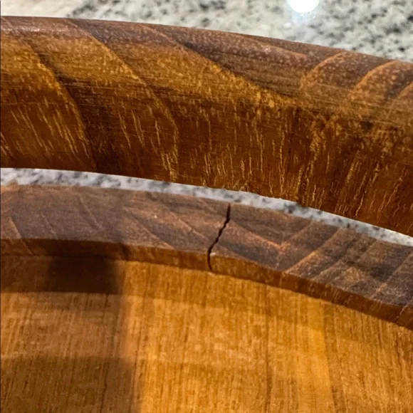 Brown Teak Wooden Serving Tray - Picture 8 of 8